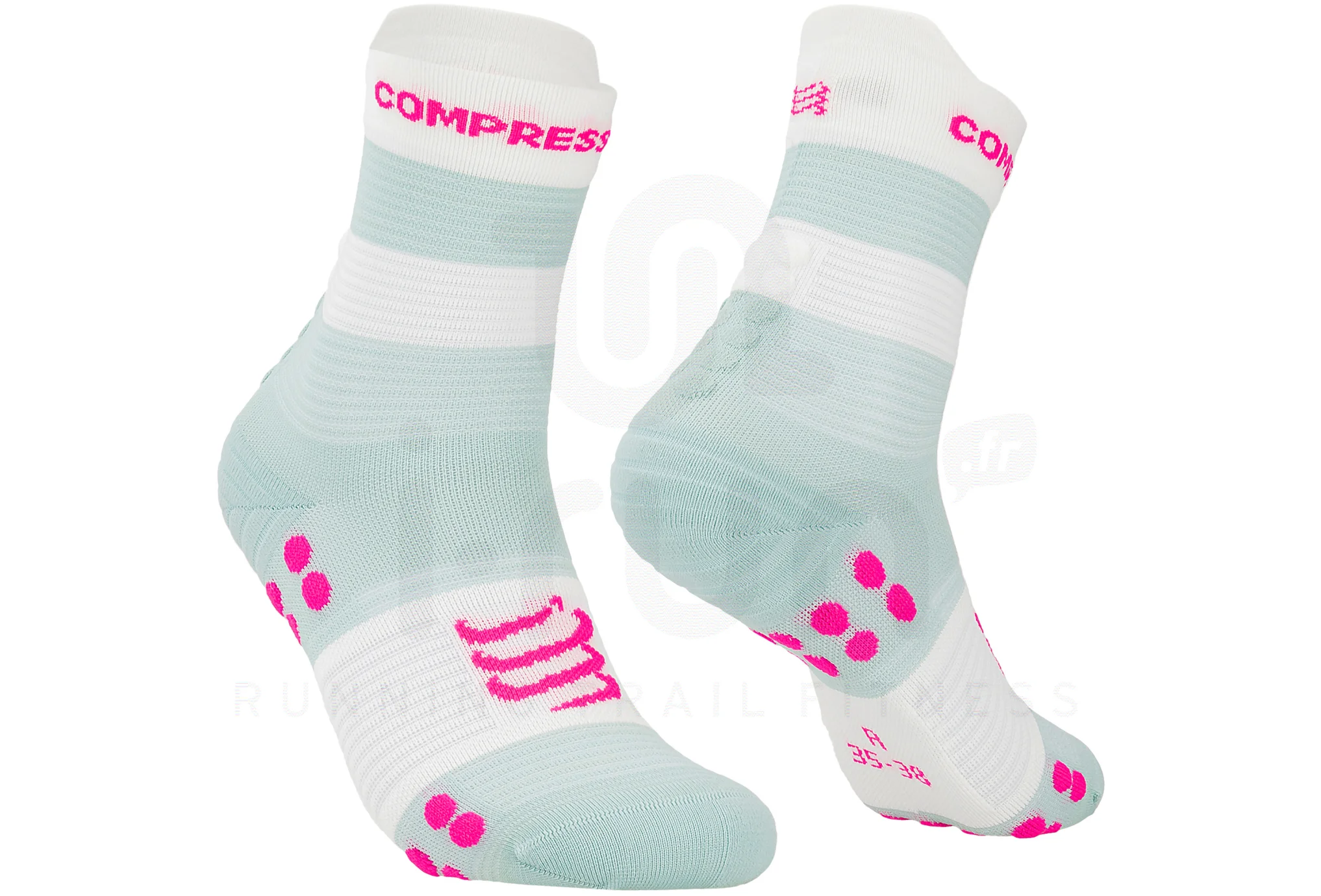 Compressport Pro Racing V4.0 Run High — chaussettes Hyrox compression