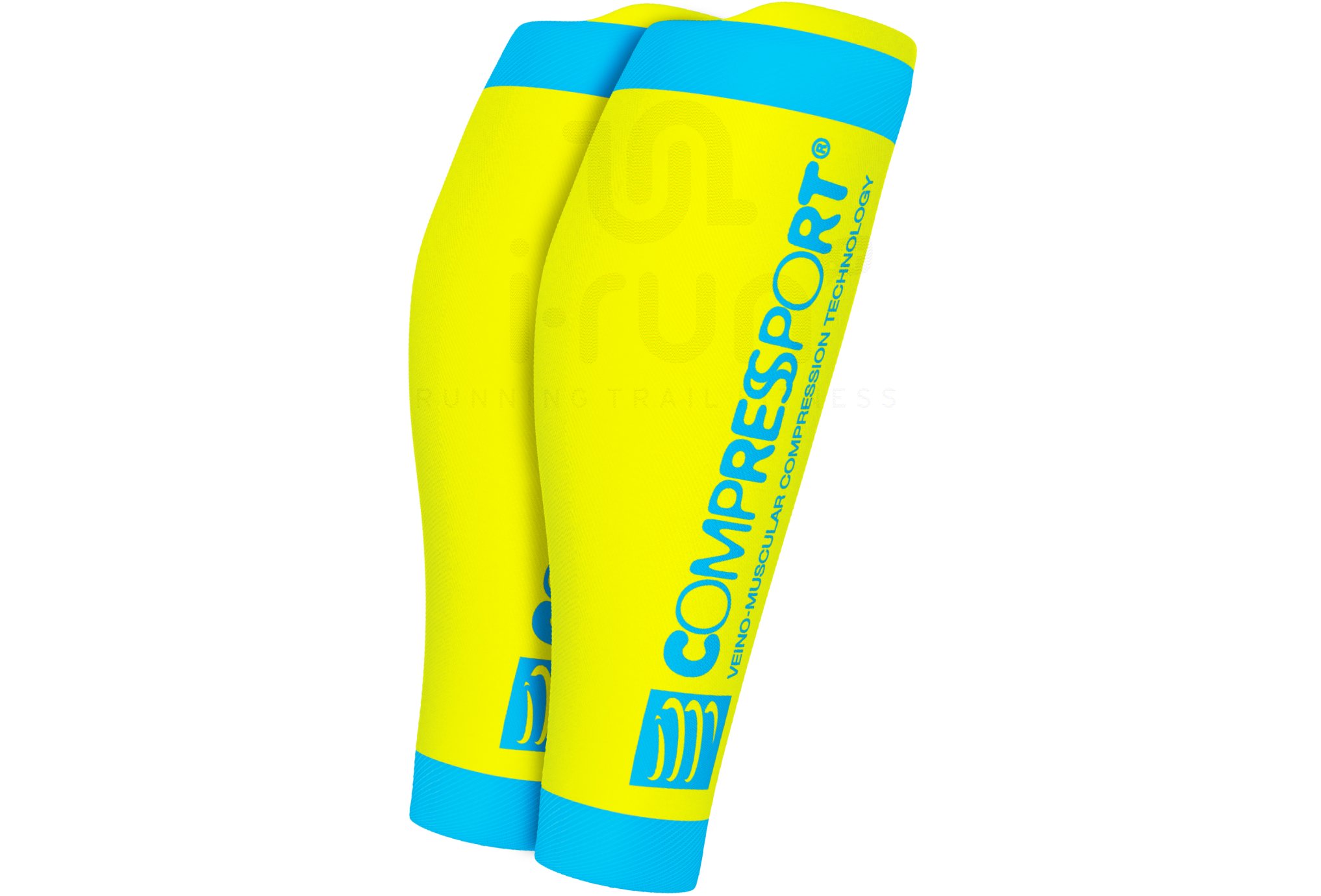 Compressport Manguitos de gemelo R2 V2 Fluo