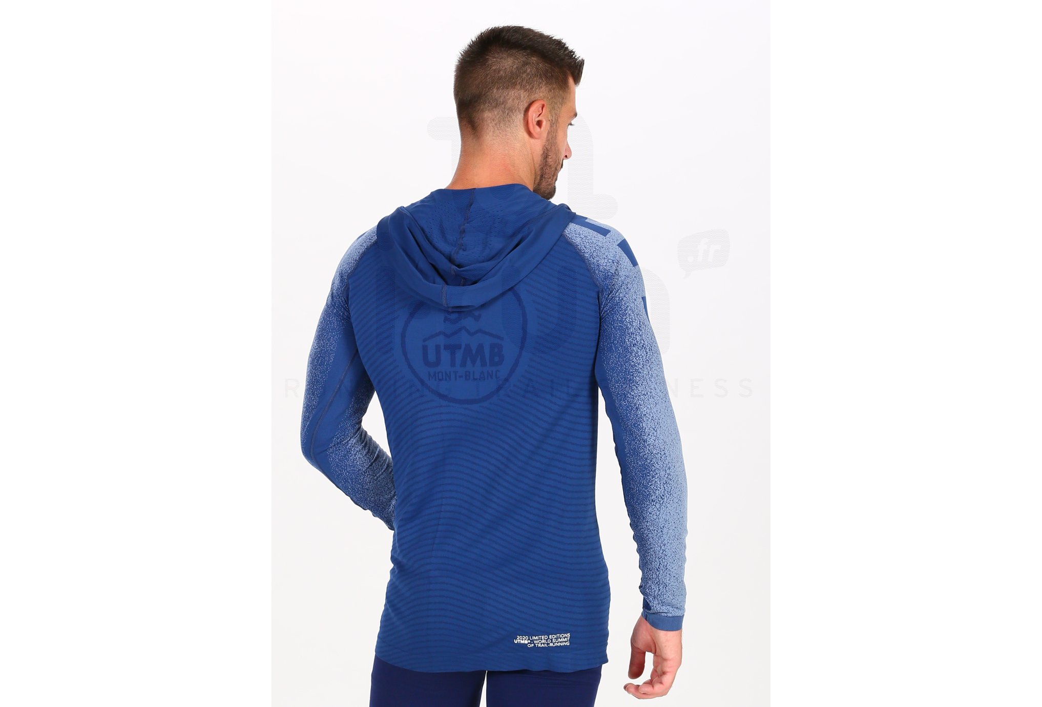 Compressport camiseta manga larga Ultra Trail 180g Racing Hoodie UTMB 2020