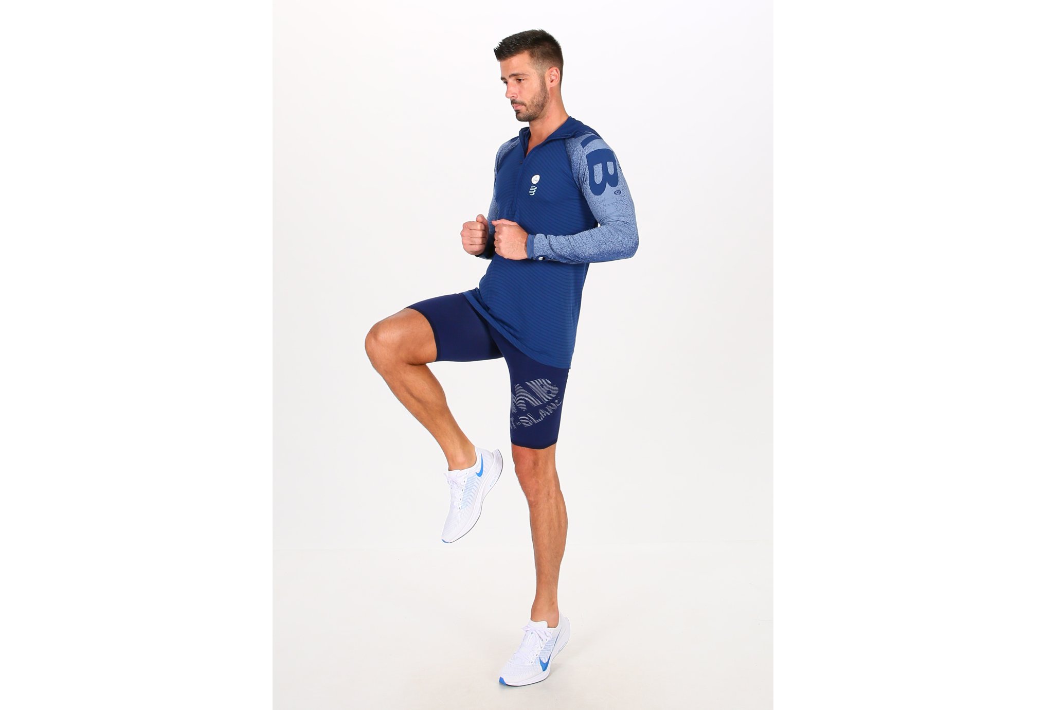 Compressport camiseta manga larga Ultra Trail 180g Racing Hoodie UTMB 2020