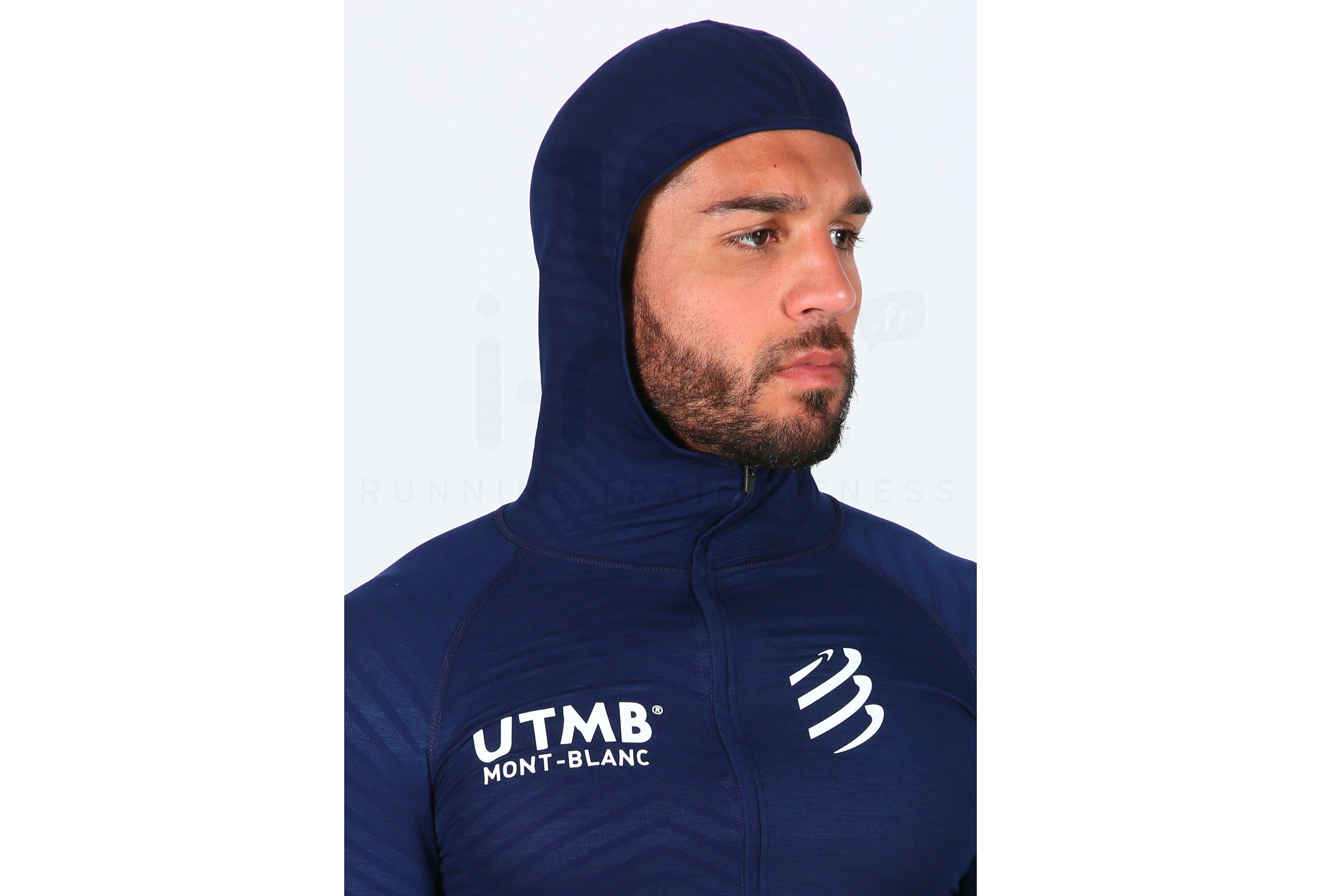 Compressport camiseta manga larga Ultra Trail 180 g Racing Hoodie UTMB 2019