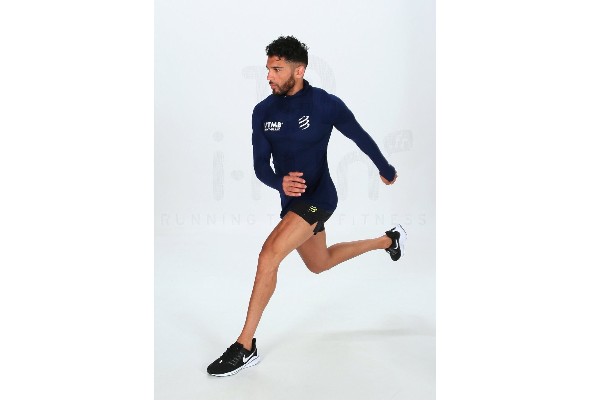 Compressport camiseta manga larga Ultra Trail 180 g Racing Hoodie UTMB 2019