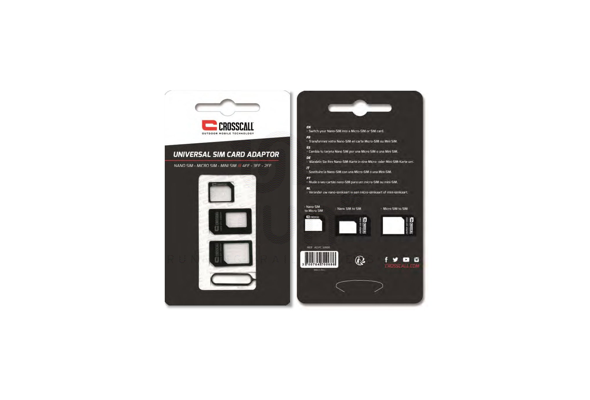 Crosscall Adaptador tarjeta SIM/Nano/Micro