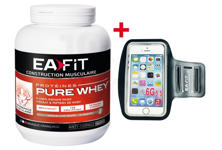 EAFIT Pure Whey Caf� frapp� 750g + brassard offert 
