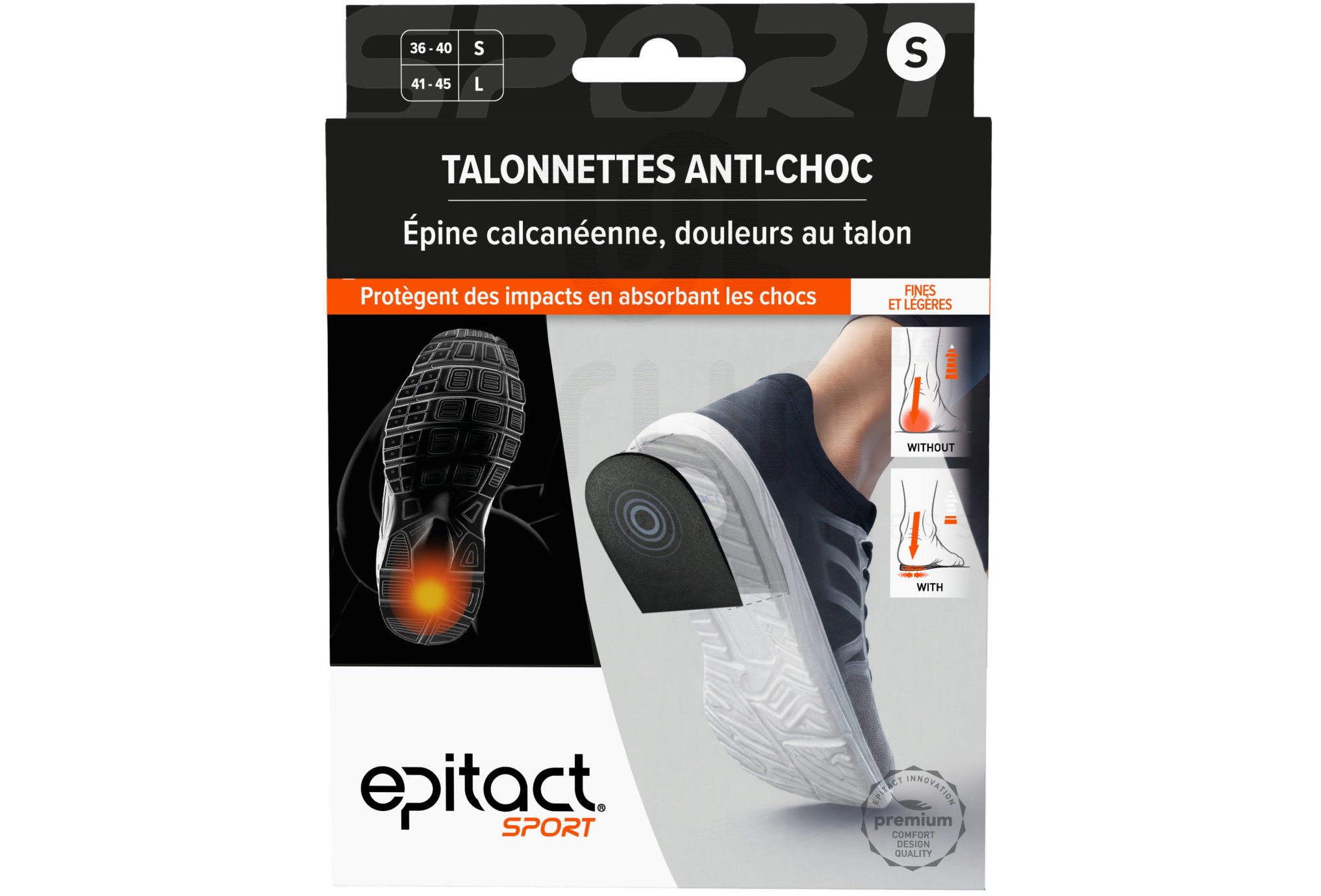 Epitact Shock-absorbing heel pads