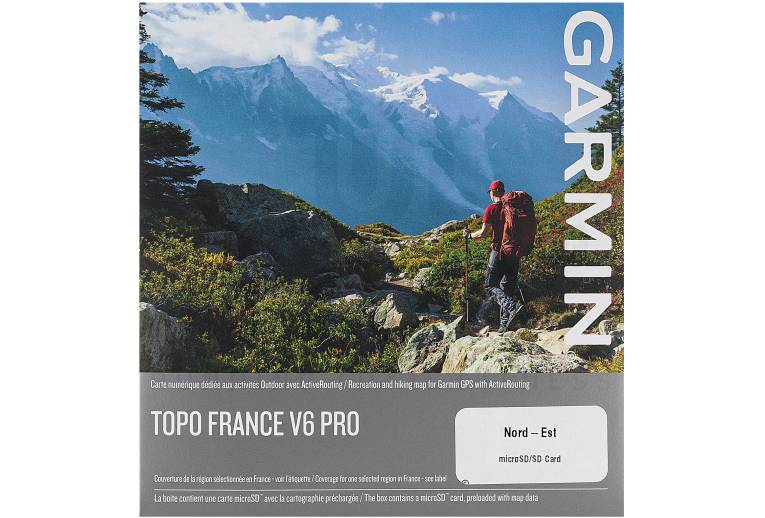 Garmin Carte topographique v6 PRO - Nord-Est de la France 