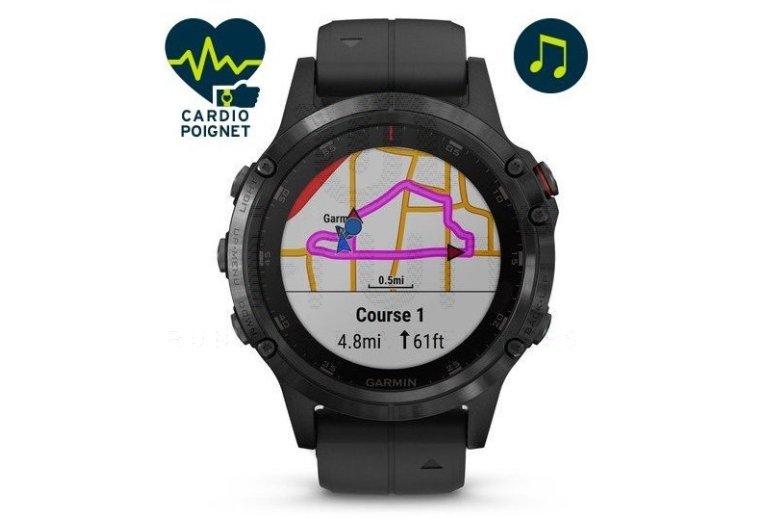 Garmin Fenix 5 Plus Black Zafiro