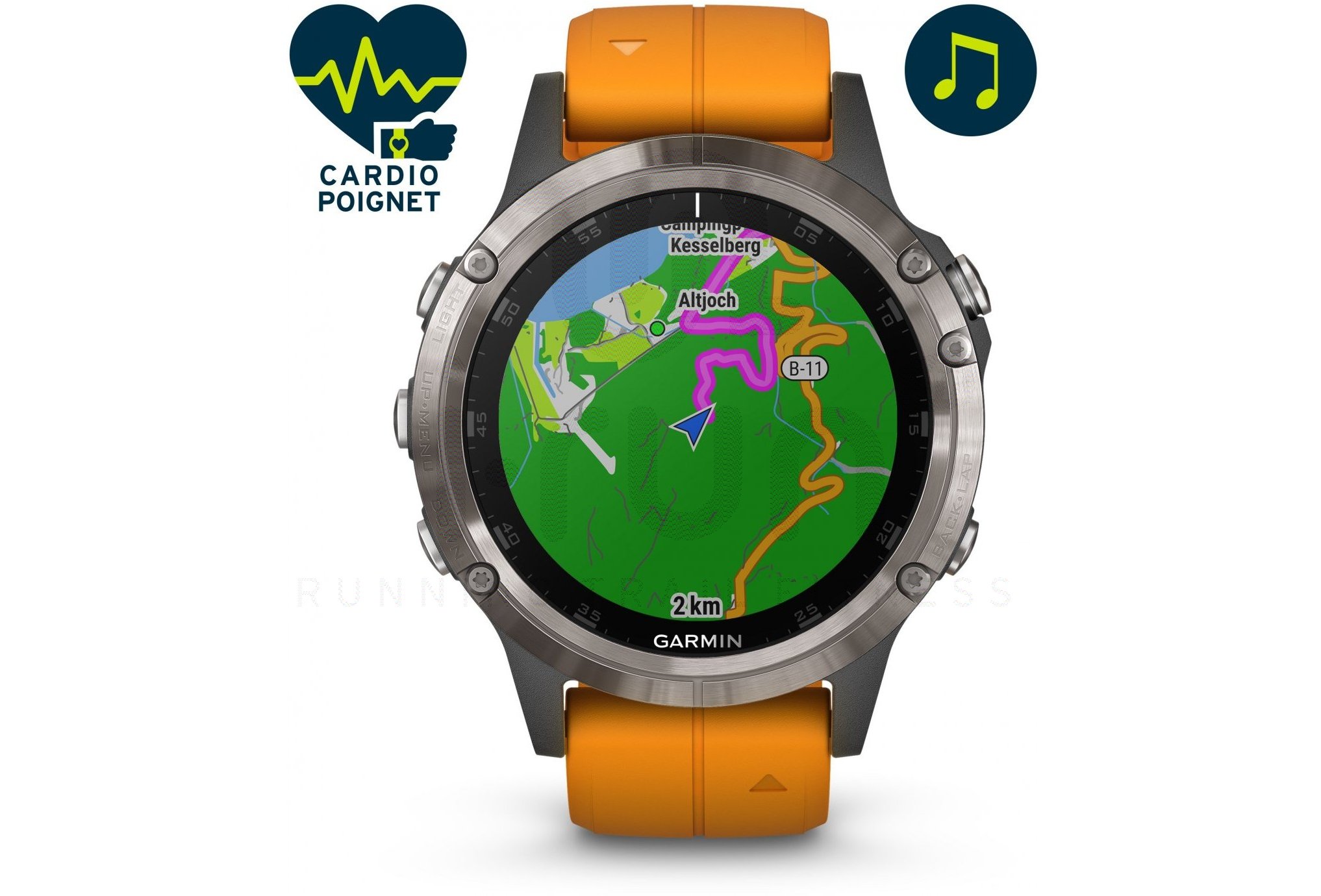 Garmin Fenix 5 Plus Silver Titane Sapphire