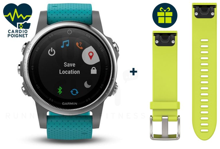 Garmin Fenix 5S GPS Multisport + Bracelet Offert