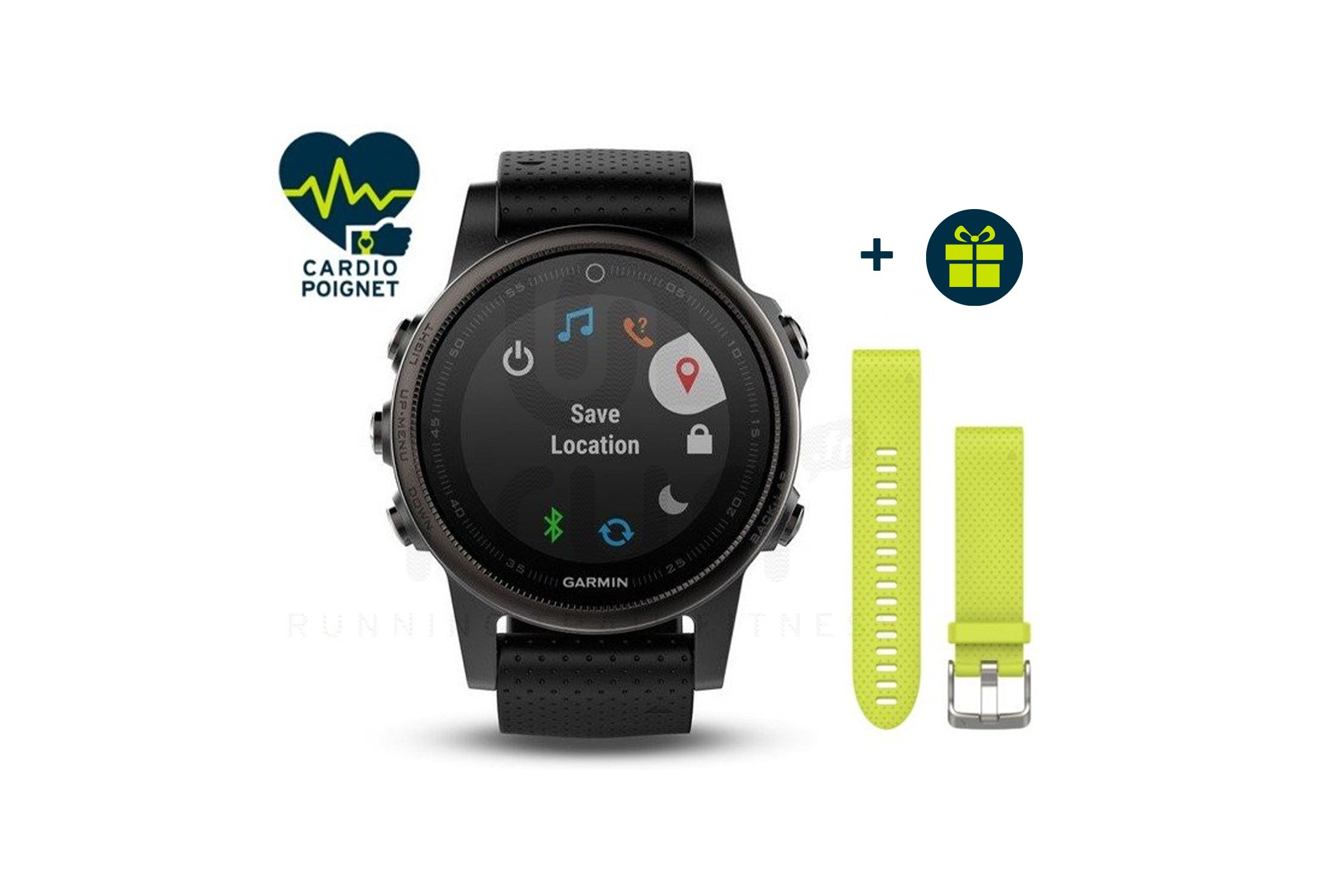 Garmin Fenix 5S GPS Multideportes Zafiro Black + correa QuickFit