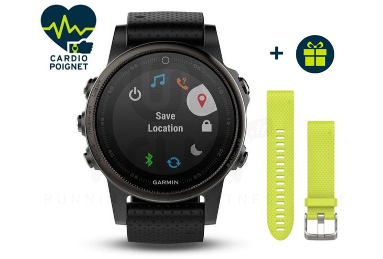 Garmin Fenix 5S GPS Multideportes Zafiro Black + correa QuickFit