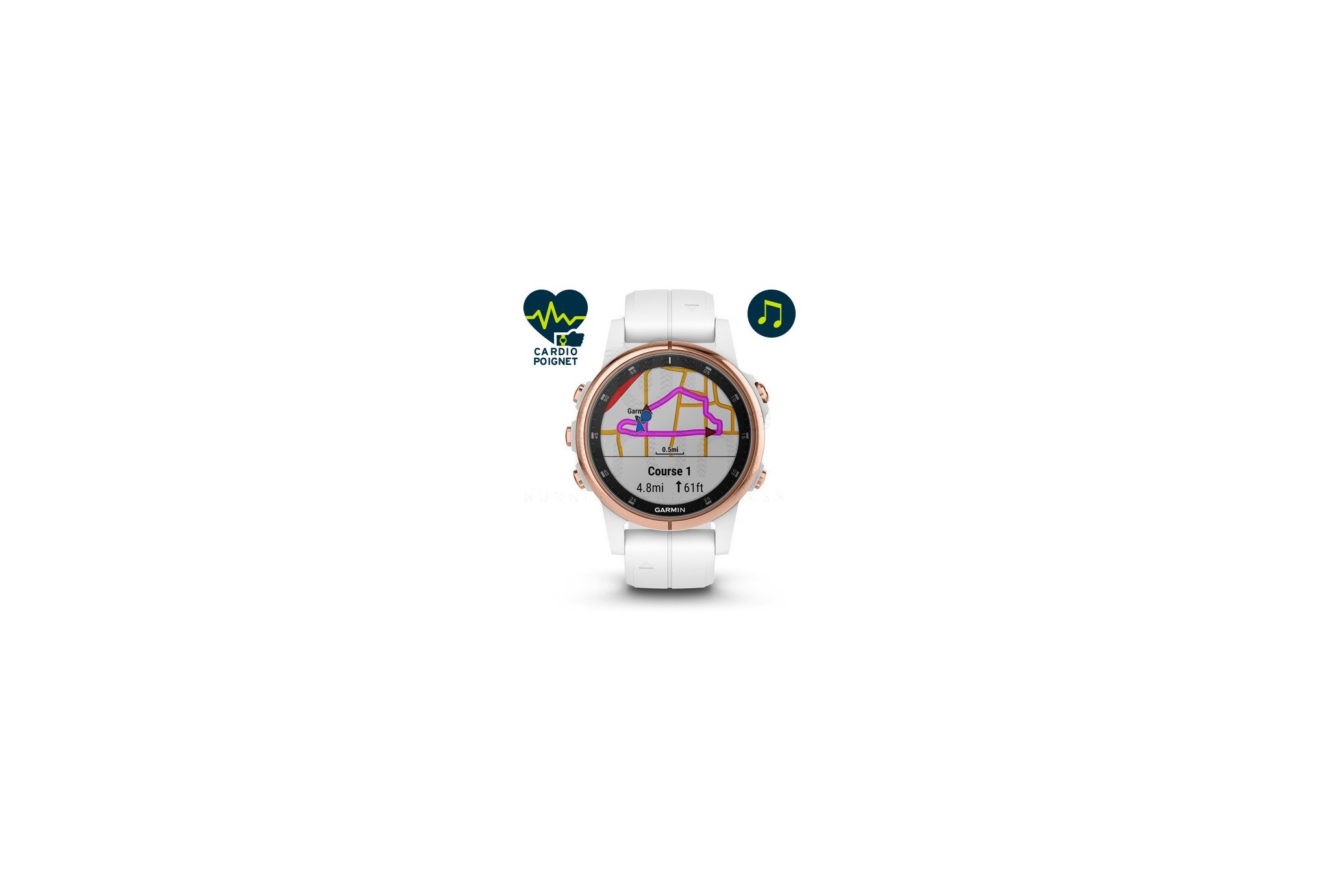 Garmin Fenix 5S Plus Rose Gold Zafiro