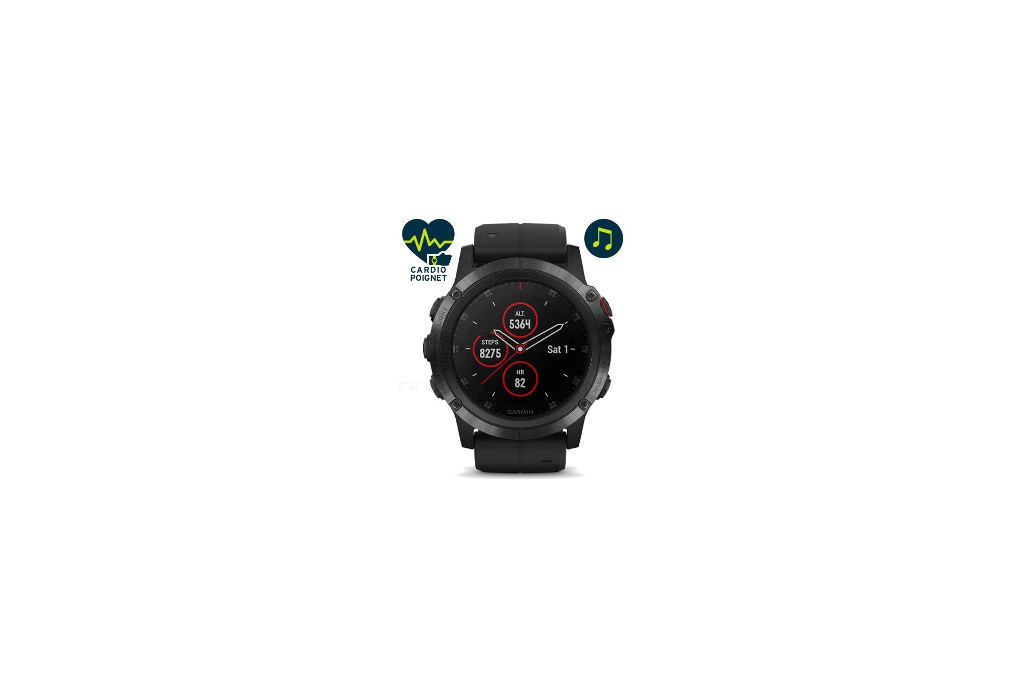 Garmin Fenix 5X Plus Black Zafiro