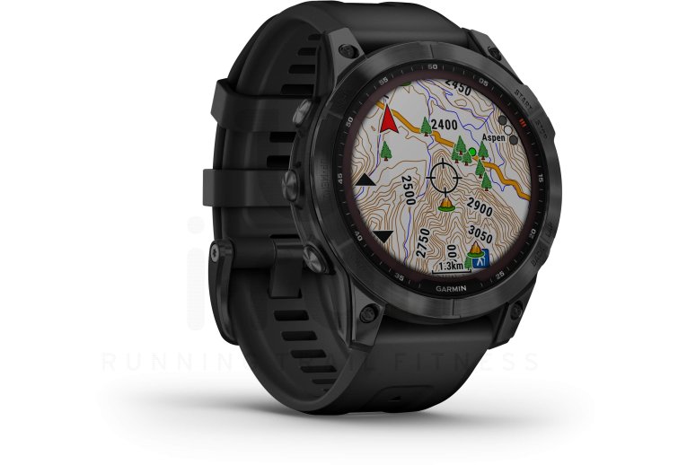 Garmin Fenix 7 Sapphire Solar Titane 