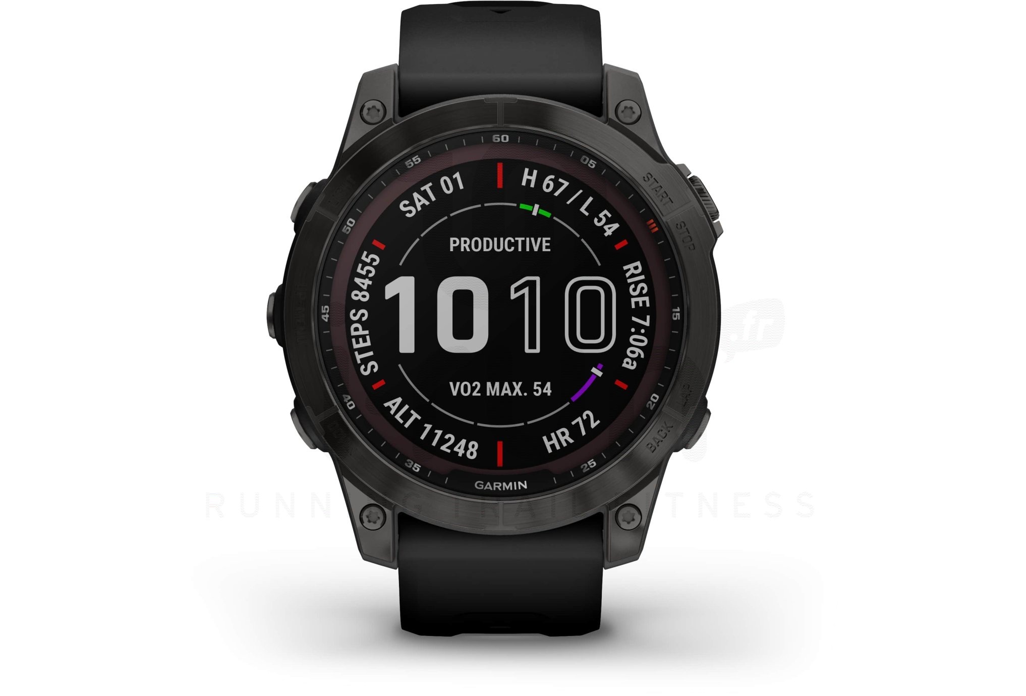 Garmin Fenix 7 Sapphire Solar Titanium and QuickFit leather strap