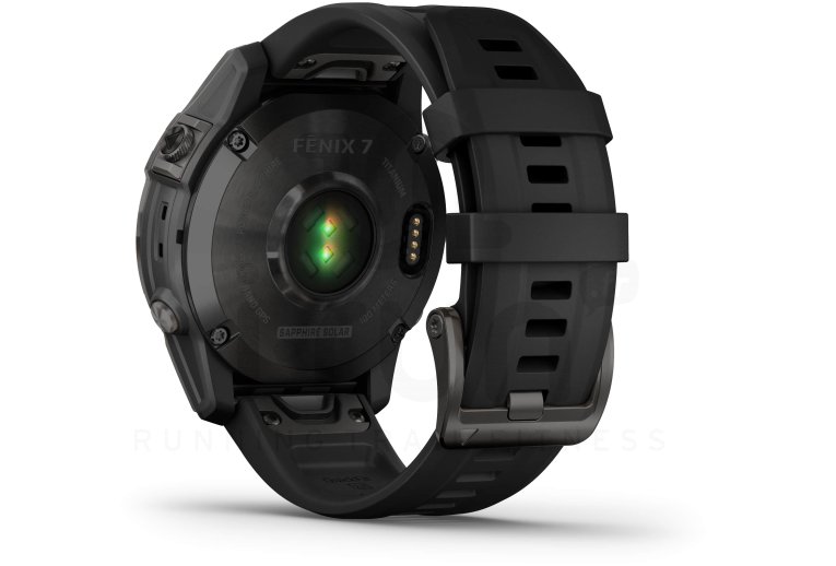 Garmin Fenix 7 Sapphire Solar Titanium and QuickFit leather strap