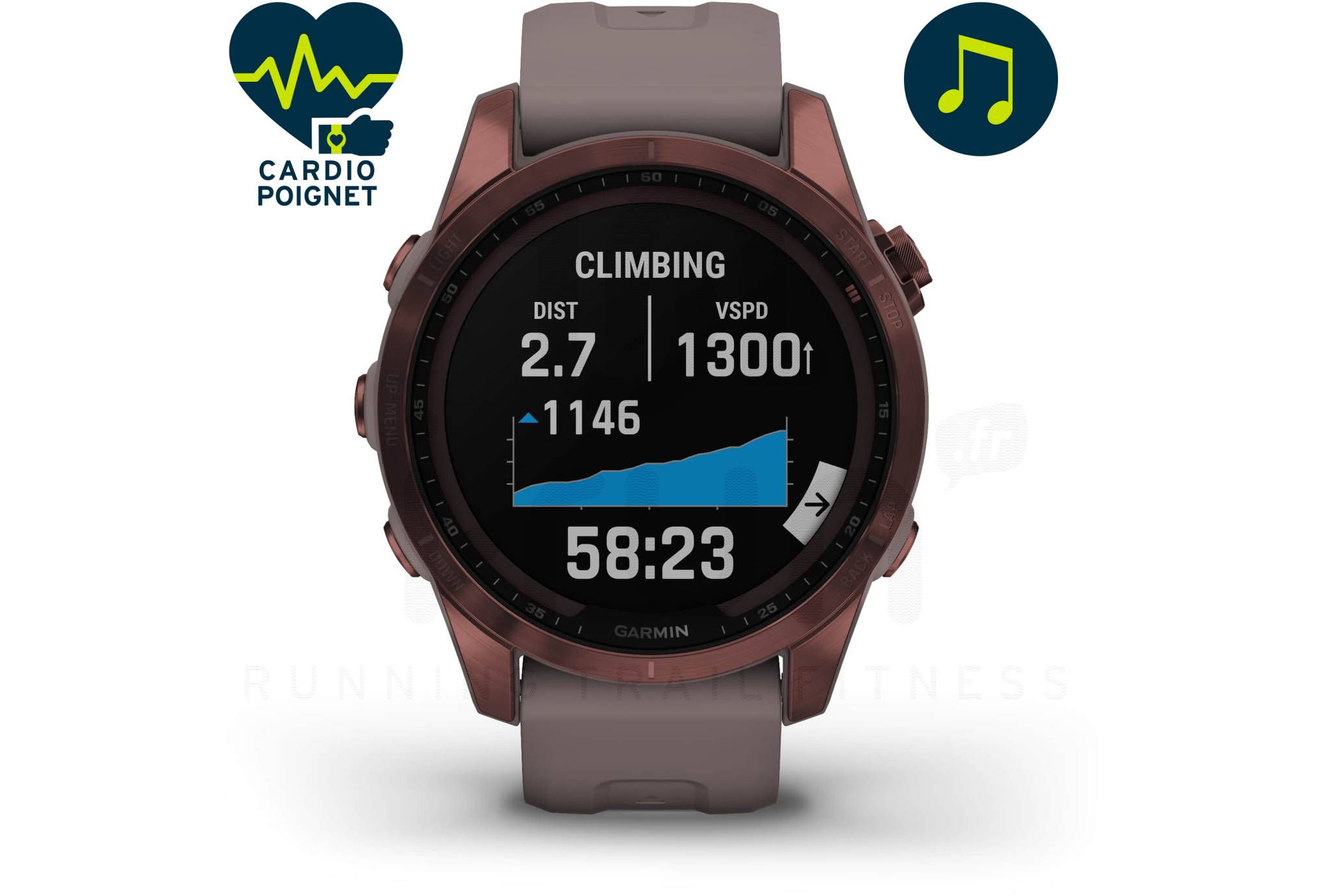 Garmin Fenix 7S Sapphire Solar Titanium
