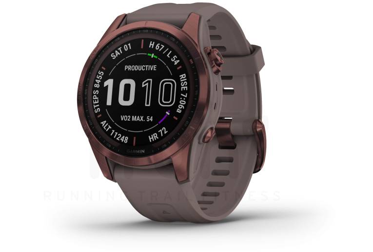 Garmin Fenix 7S Sapphire Solar Titane 