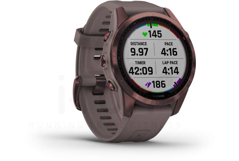 Garmin Fenix 7S Sapphire Solar Titane 