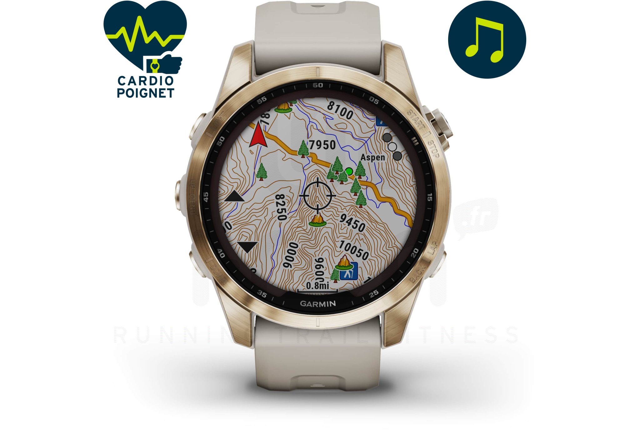 Garmin Fenix 7S Sapphire Solar Titanium