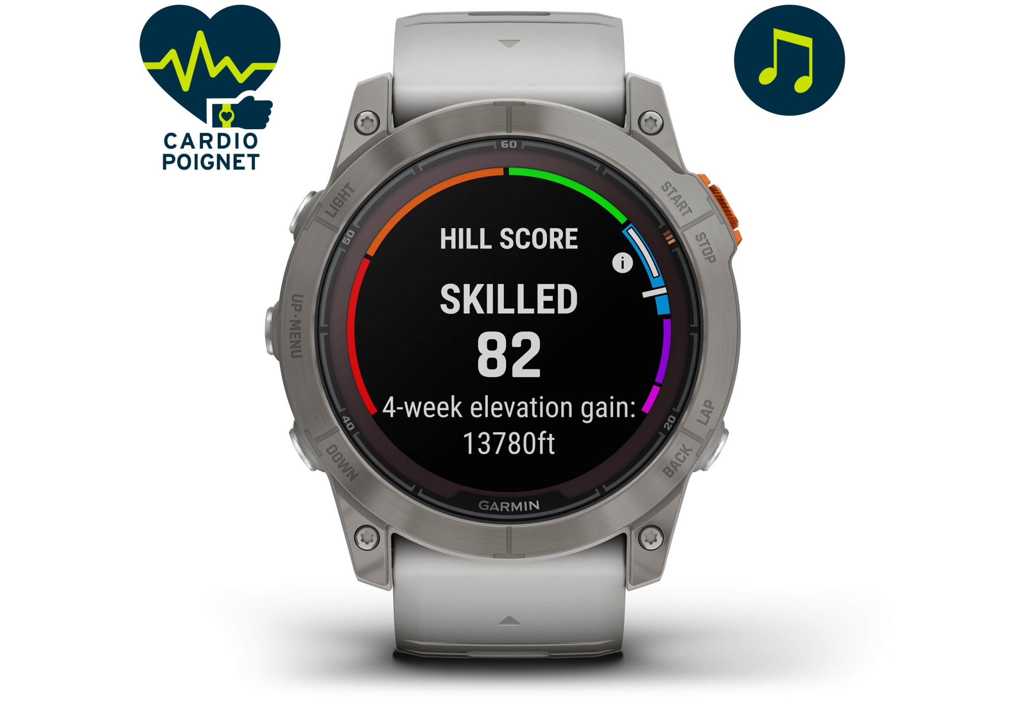 Garmin Fenix 7X Pro Sapphire Solar Titane Cardio-Gps
