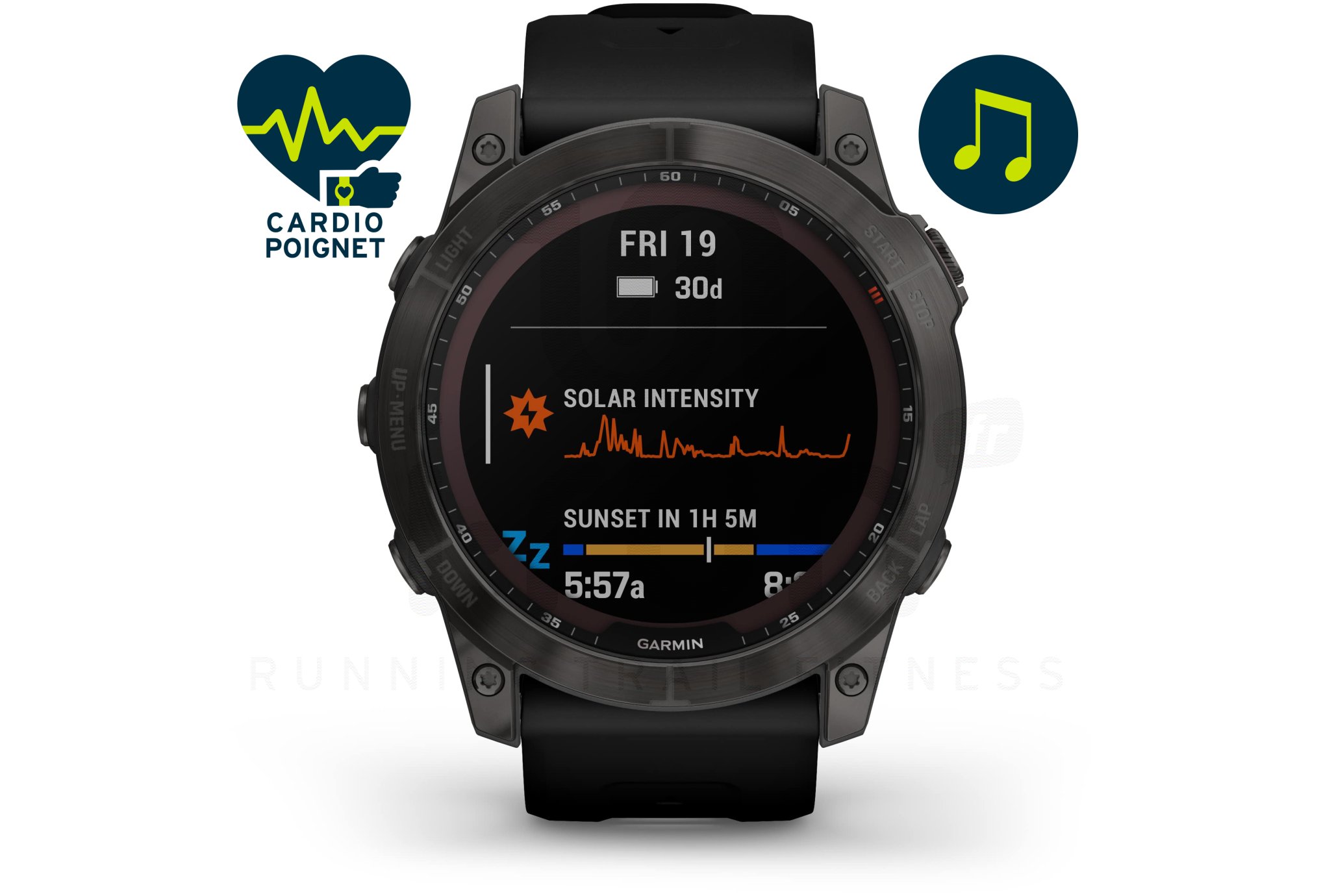 Garmin Fenix 7X Sapphire Solar Titane