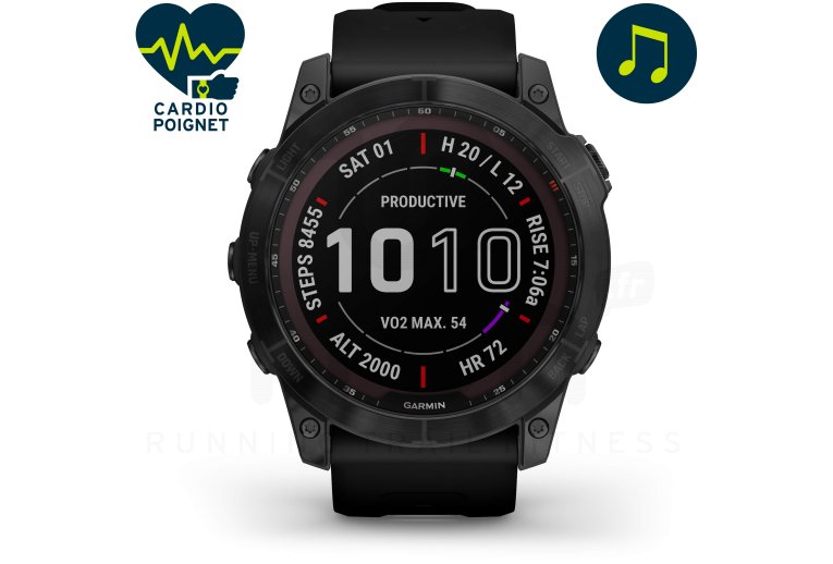 Garmin Fenix 7X Sapphire Solar Titane 
