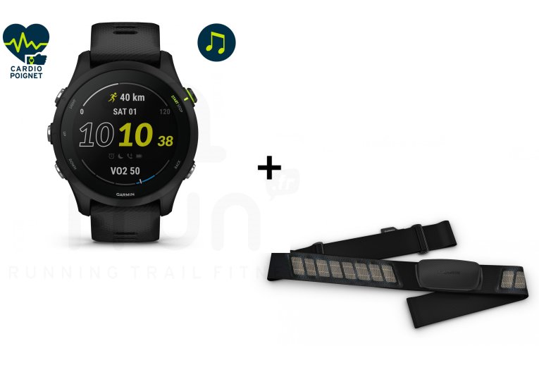 Garmin Forerunner 255 Music and HRM-Dual belt