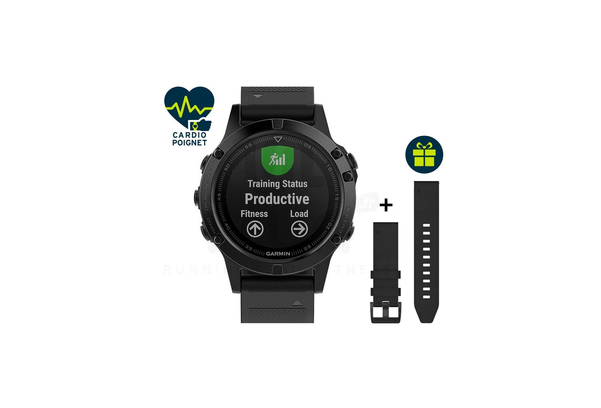 Garmin Fenix 5 Sapphire Multisports + correa de cuero QuickFit