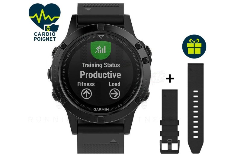 Garmin Fenix 5 Sapphire Multisports + correa de cuero QuickFit