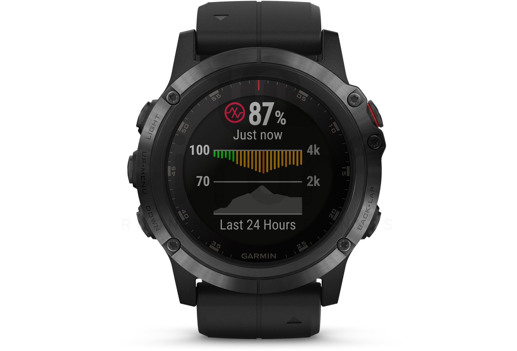 Garmin Pack Fenix 5X Plus Black Sapphire + Bracelet cuir QuickFit - 26mm 