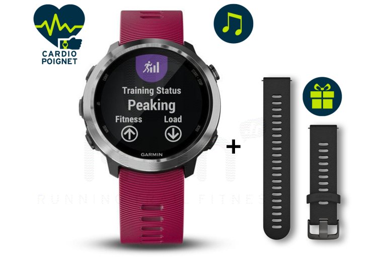 Garmin Pack Forerunner 645 Music + Bracelet 20 mm Noir offert 