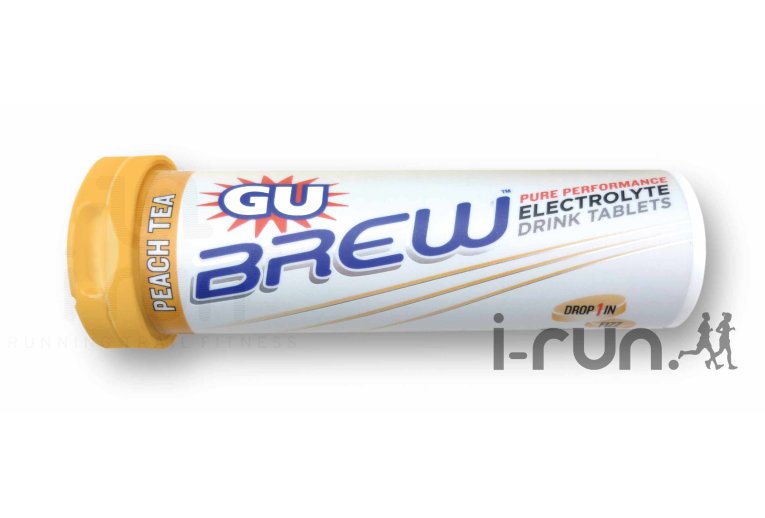 GU Boisson Brew Electrolyte Tabs Th� p�che 