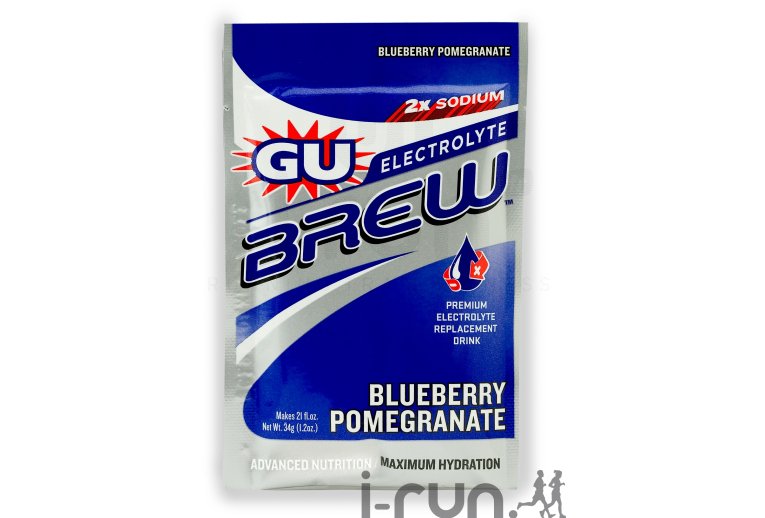 GU Boisson Electrolyte Brew Myrtille/Grenade 