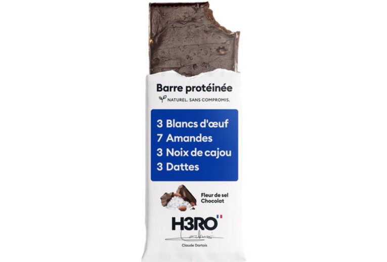 H3RO Barre prot�in�e Chocolat Fleur de sel