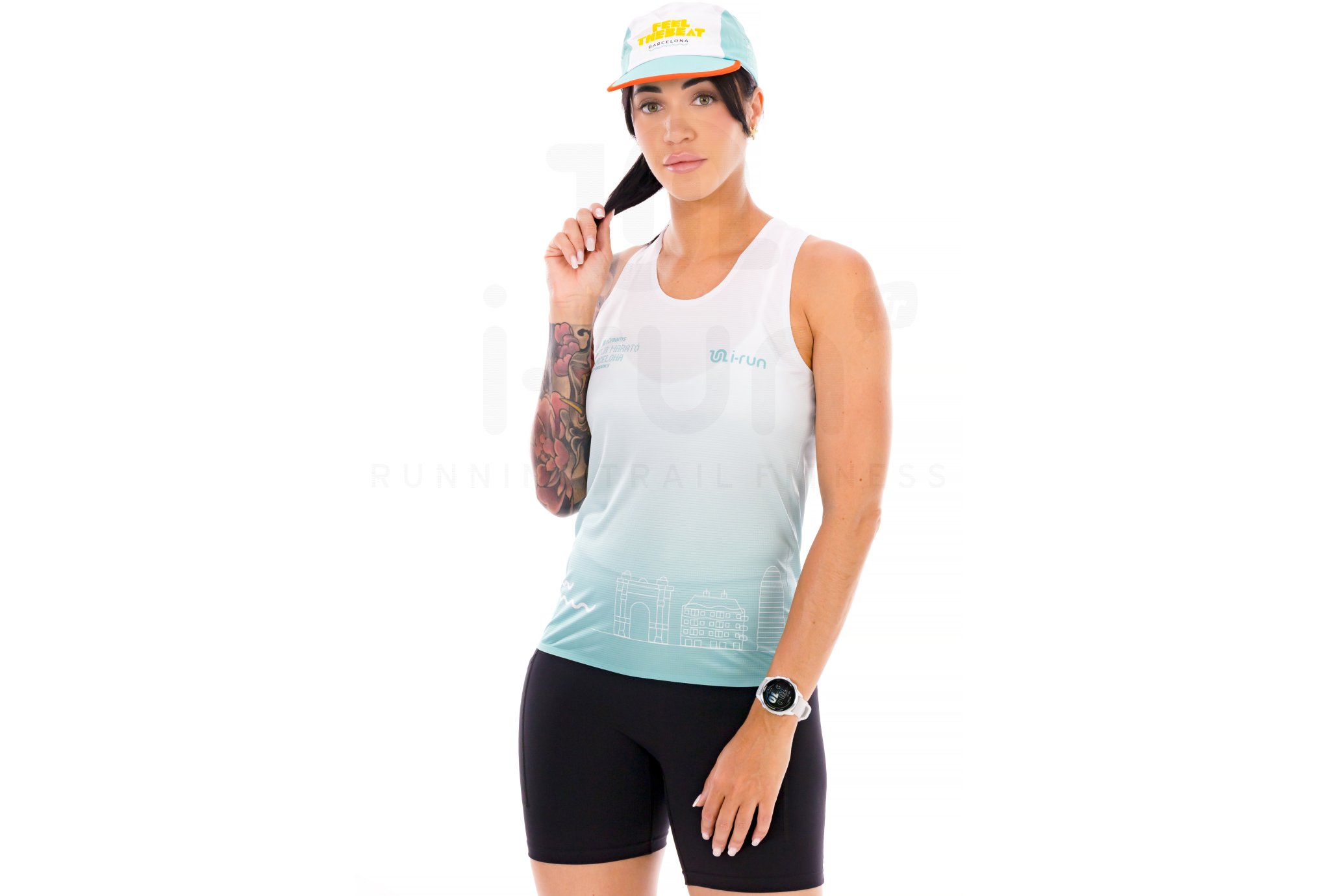 i-run.fr Tanktop Barcelona-Halbmarathon Damen