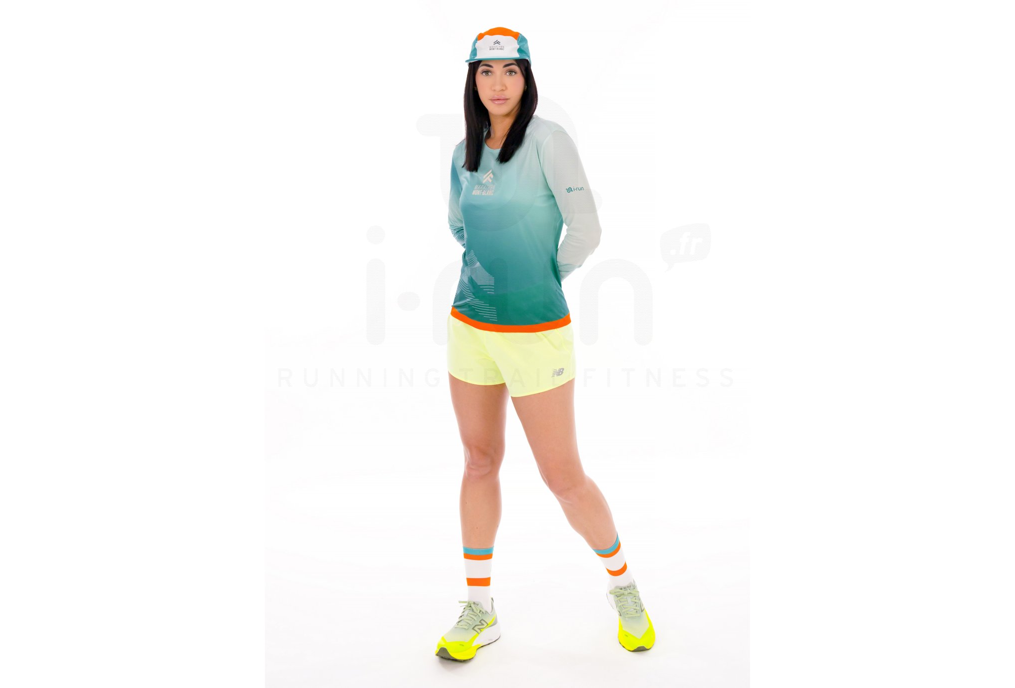i-run.fr Langarmshirt Performance Damen Marathon du Mont-Blanc