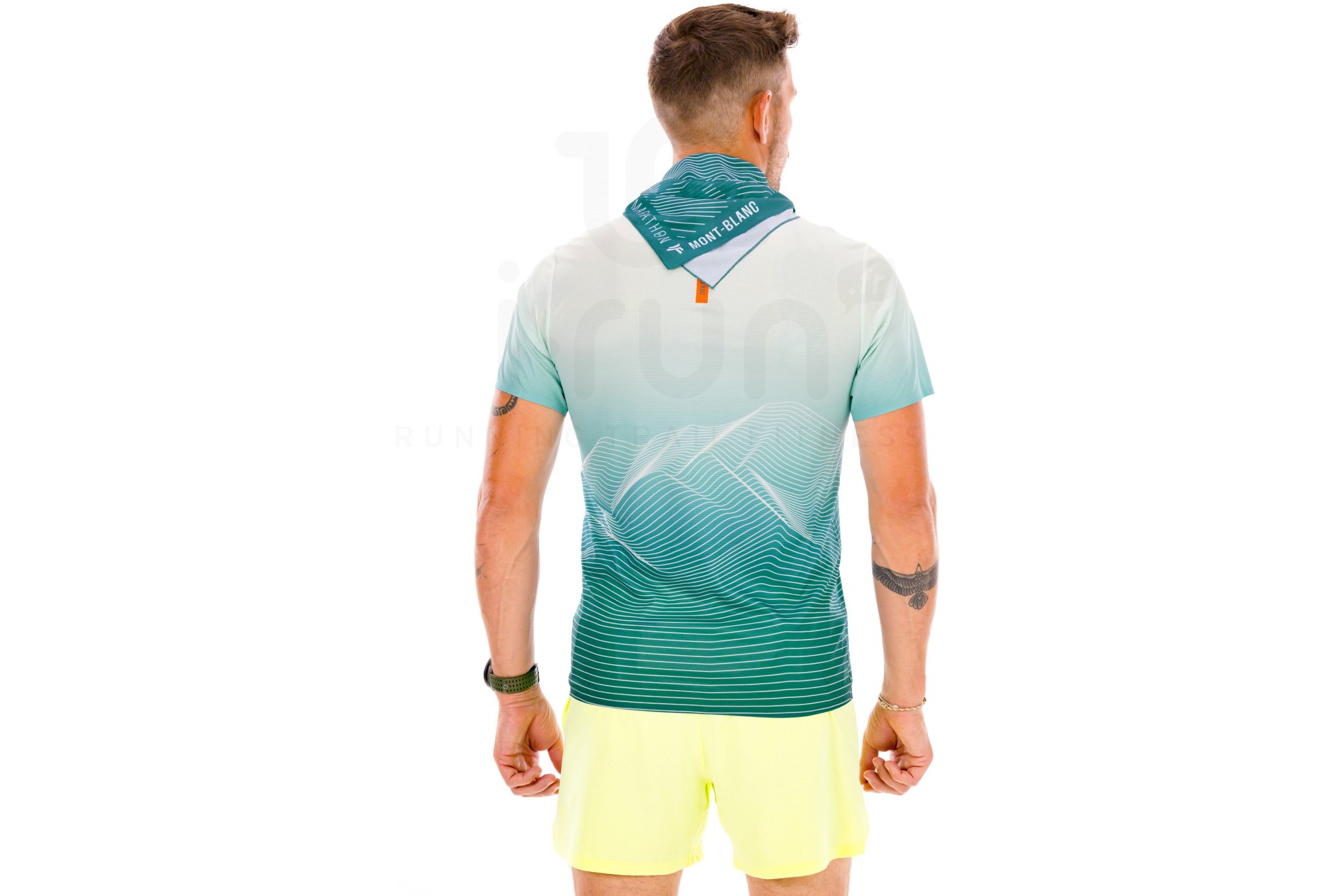 i-run.fr T-Shirt Performance Herren Marathon Mont-Blanc