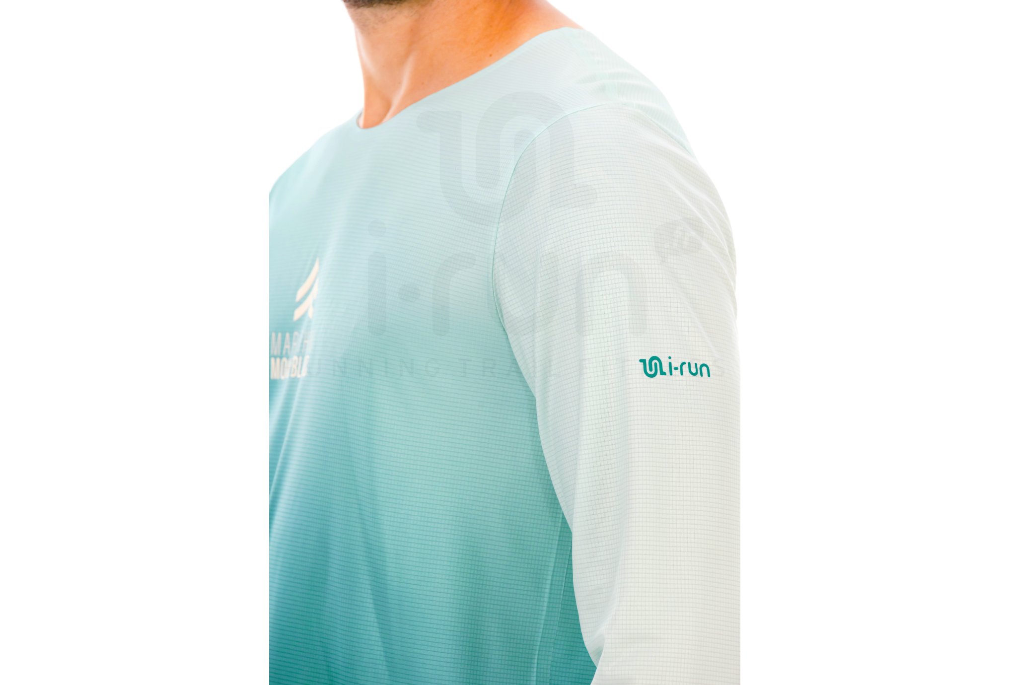 i-run.fr Langarmshirt Performance Herren Marathon Mont-Blanc