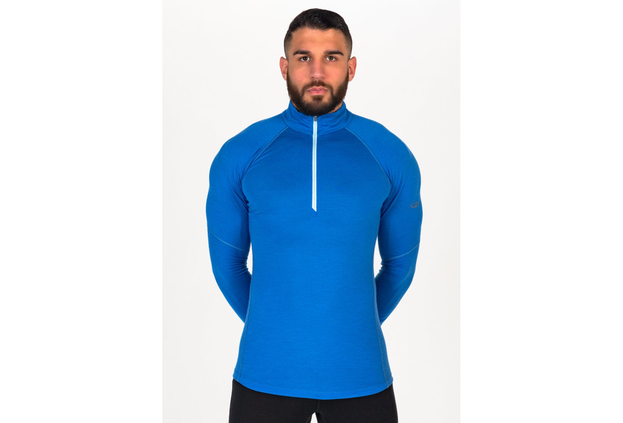 Icebreaker Bodyfitzone Mérinos 150 1/2 Zip M vêtement running homme déstockage
