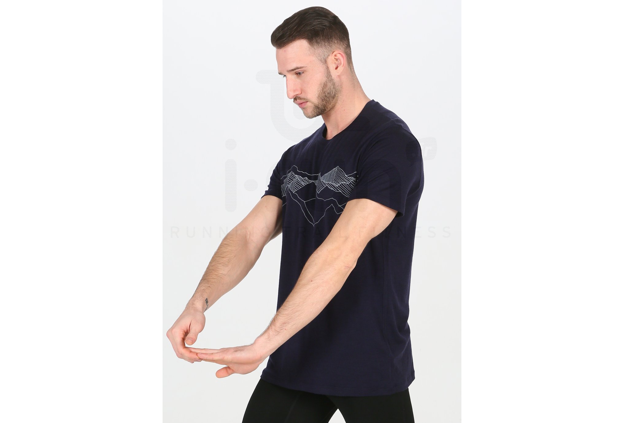 Icebreaker camiseta manga corta Tech Lite Crewe Peak Patterns