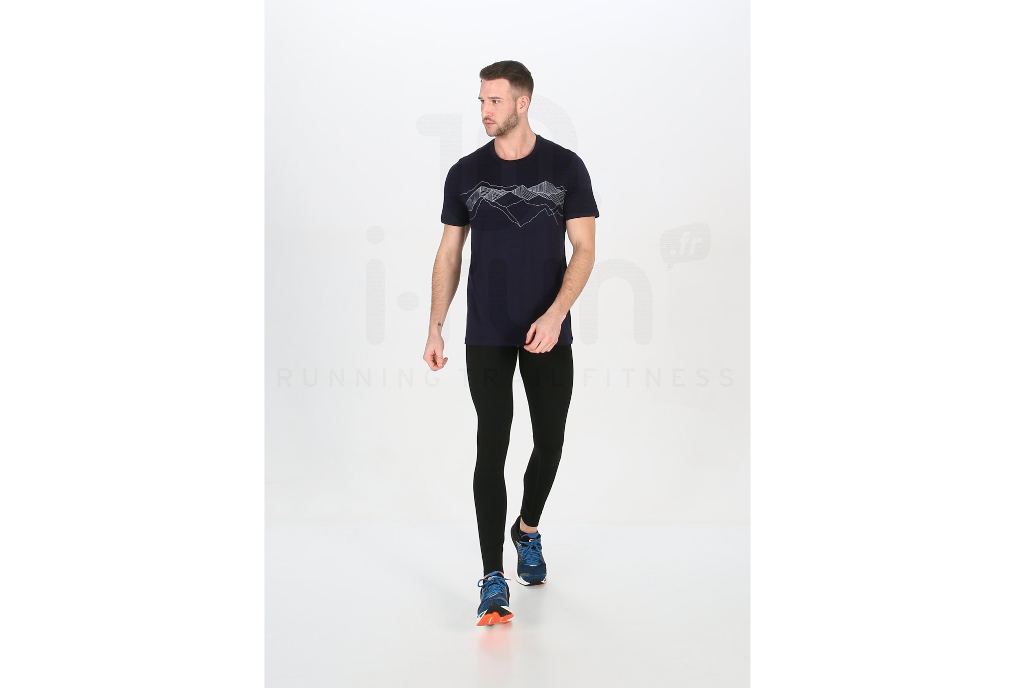 Icebreaker camiseta manga corta Tech Lite Crewe Peak Patterns