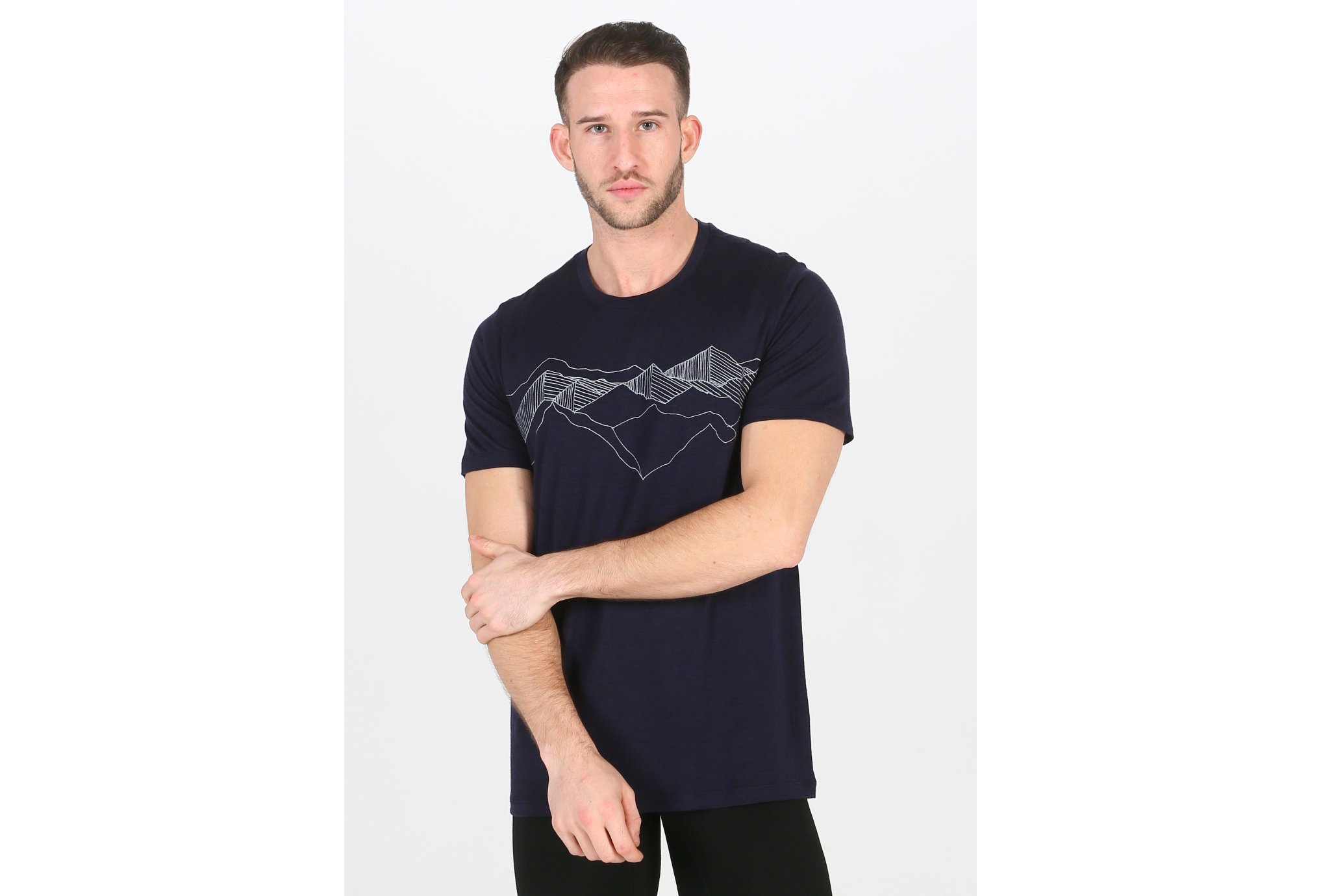 Icebreaker camiseta manga corta Tech Lite Crewe Peak Patterns