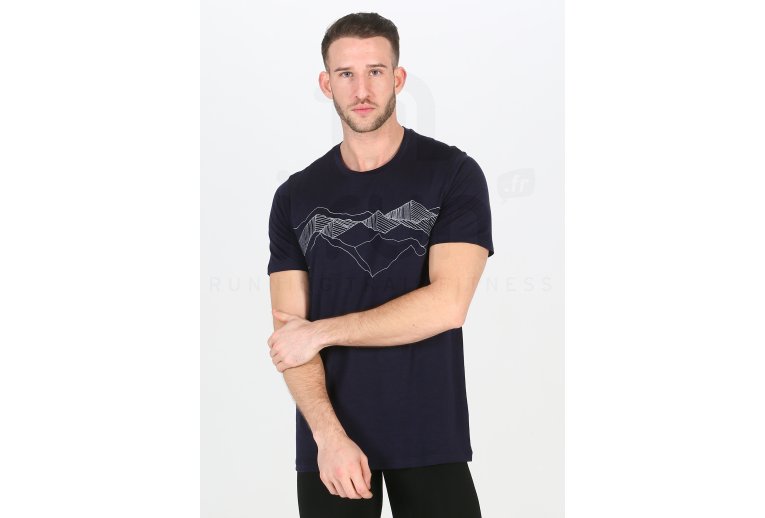 Icebreaker camiseta manga corta Tech Lite Crewe Peak Patterns