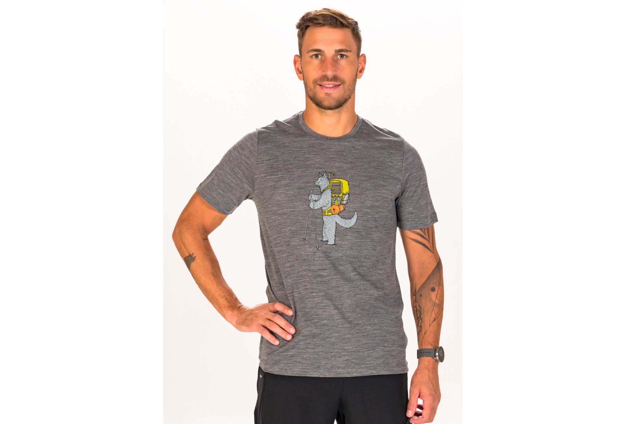 Icebreaker Tech Lite II Mérinos Tech Head M vêtement running homme