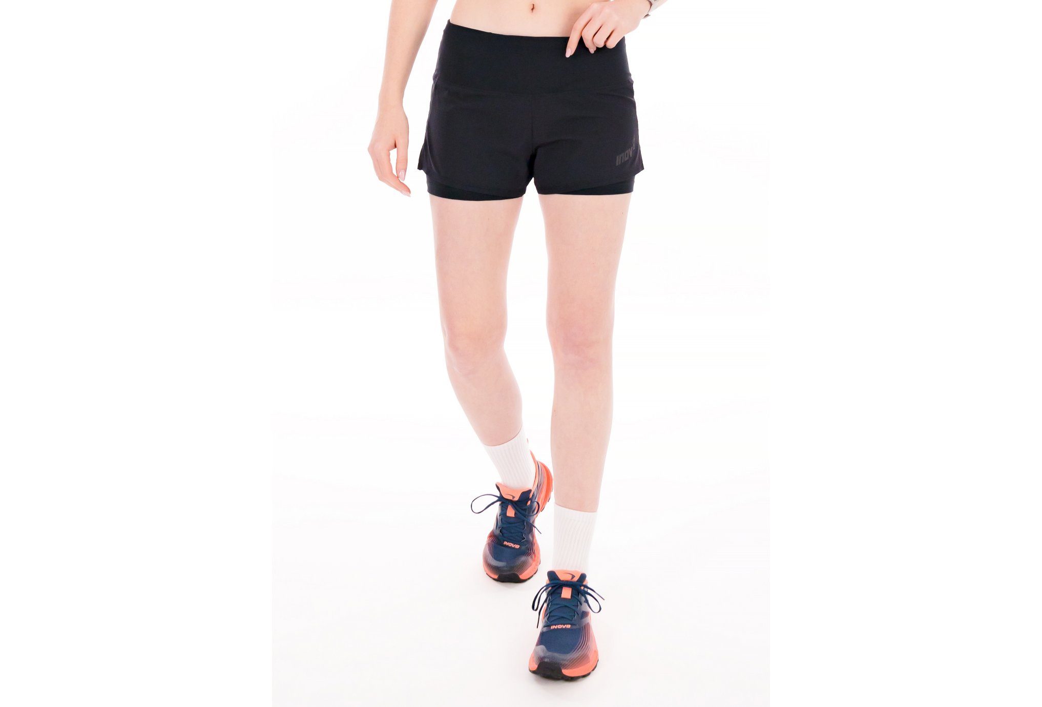 Inov-8 - Short TrailFly Ultra 2 en 1 pour Femme - Noir - taille 10