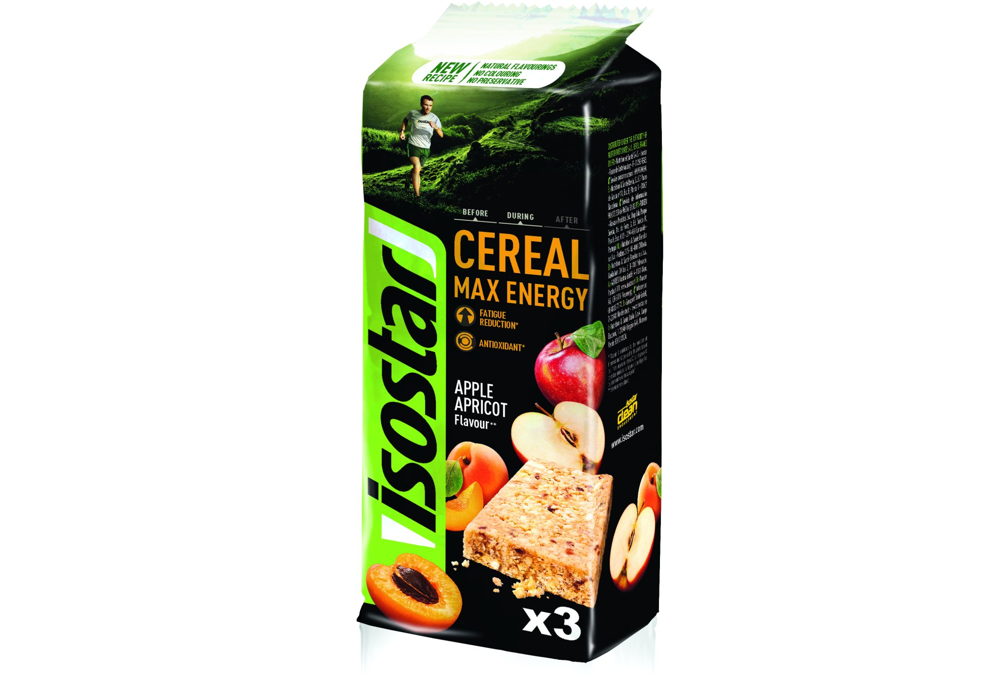 Isostar Barritas energ�ticas Max Energy manzana/albaricoque