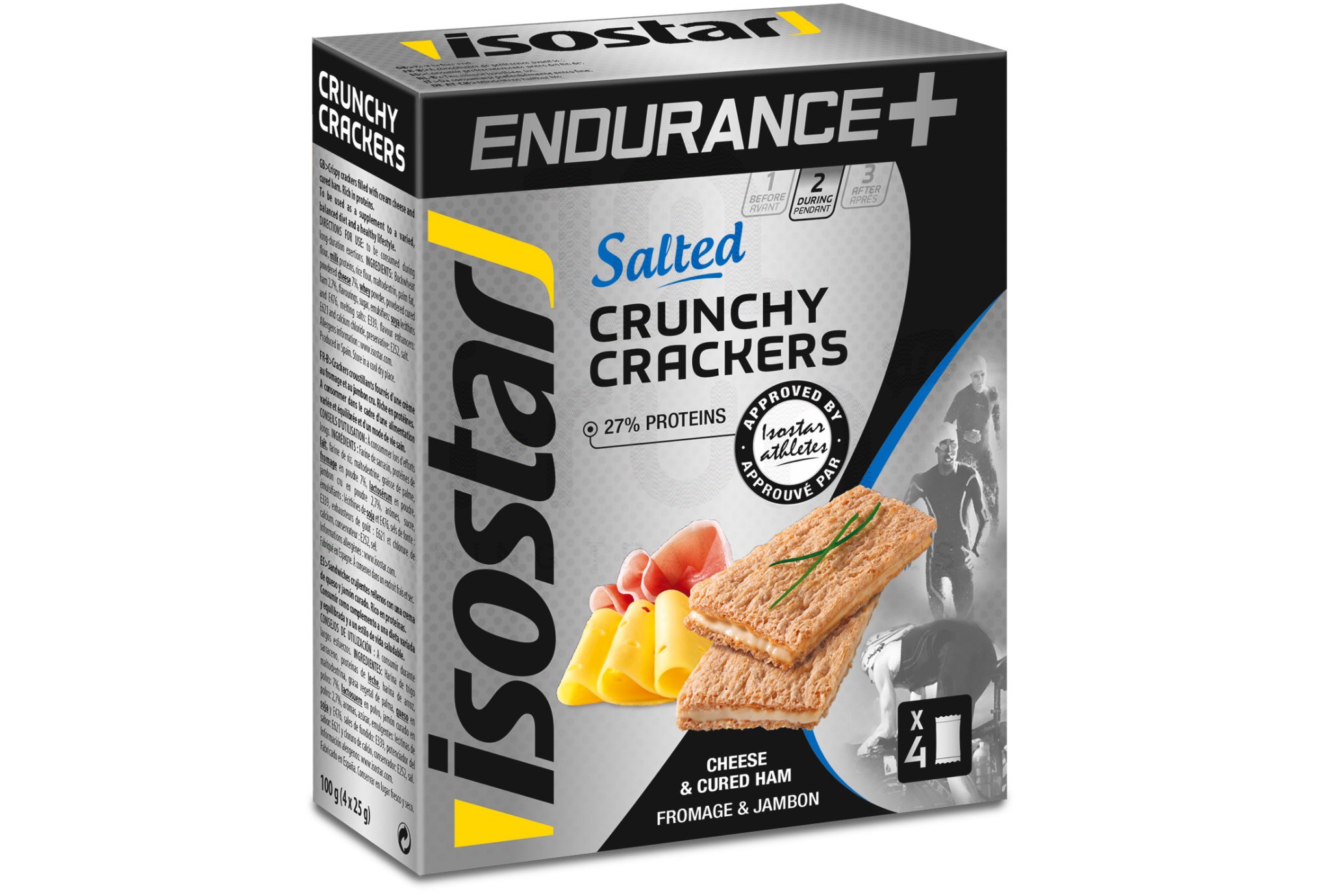 Isostar Crunchy Crackers- Jam�n y queso