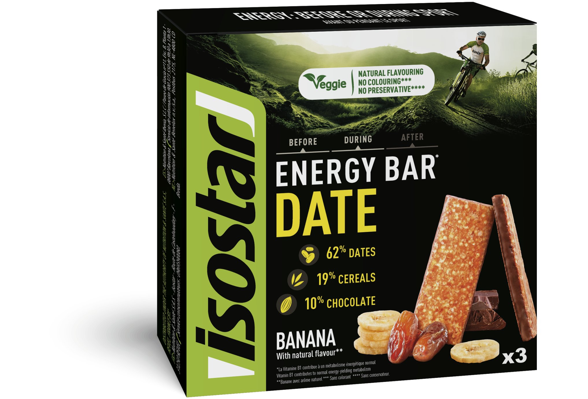 Isostar Pack barritas Essential Bar - Banana