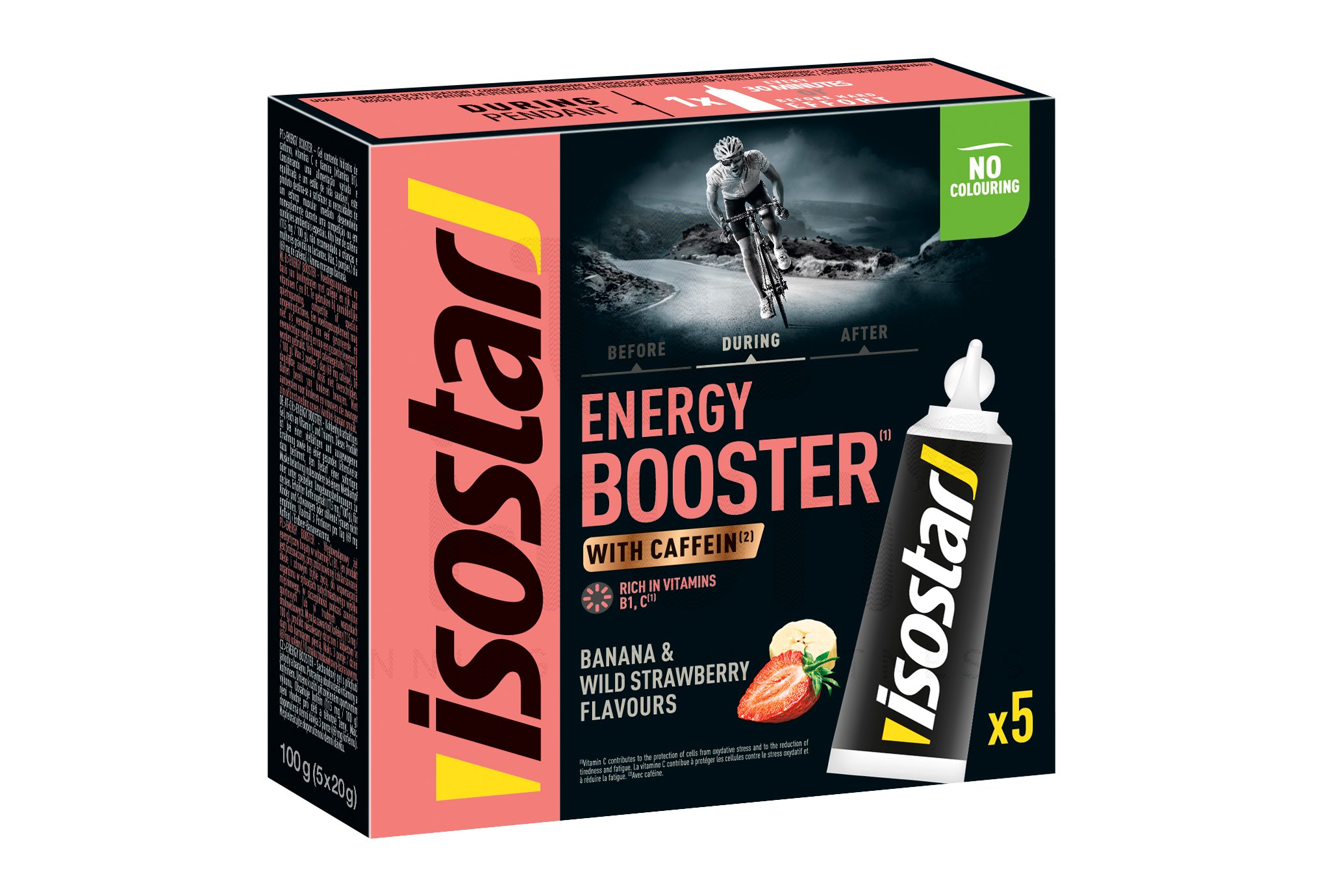 Isostar Pack Gel Energy Booster Fresa-Banana
